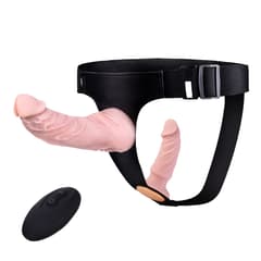 Strap on Dildo - Silicone Removable Control Vibrating Strap-on