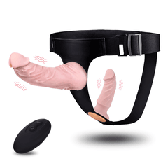 Strap on Dildo - Silicone Removable Control Vibrating Strap-on