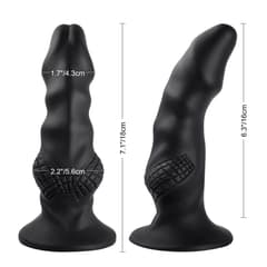 7.1 Inch Hands Free Black Dildo With Suction Cup