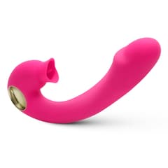 Princess - Insertable Length 5" Tongue + Vibrating Stimulator G-spot Vibrator