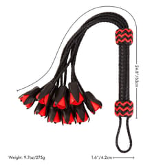 BDSM bondage flirting roses leather whip