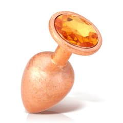 Ice Flower Gold - Round Base Rear Anal Plugs Large, Medium and Small 3-Piece Set