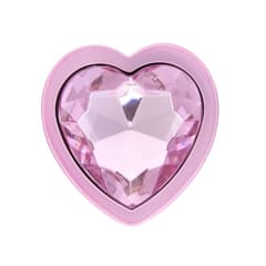 UV Plated Pink - Rear Anal Plug Set of 3 with Heart Shaped Base