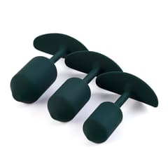 Torpedo Weighted Workout Silicone Rear Anal Plugs 3-Piece Set