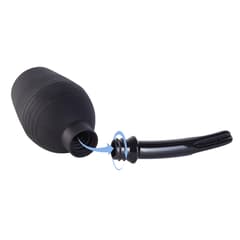 Hands-Free Suction Cup Anal Plugs - Silicone Rear Anal Plugs 5-Piece Set with Enema Anal Rinser