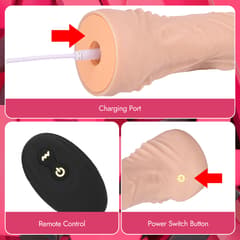 Strap on Dildo - Silicone Removable Control Vibrating Strap-on