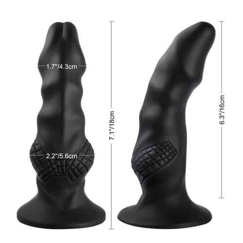 Black Snake - 6.3inch Soft Fantasy Dildo