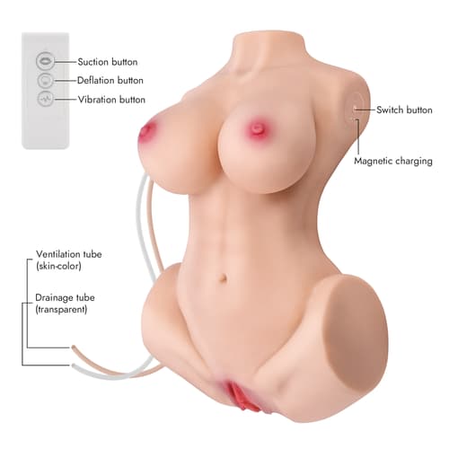 Self-Cleaning  Monica - 17.6LB Cute Torso Sex Dolls