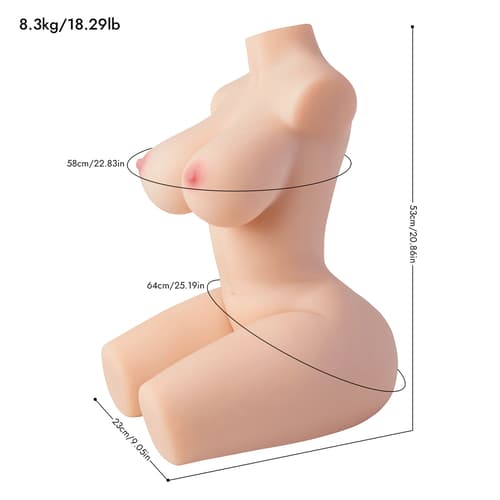 Peggy - 18.3LB Lifelike Torso Sex Dolls