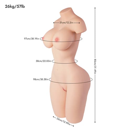 Brandi - 57.3LB Elegant Torso Sex Dolls