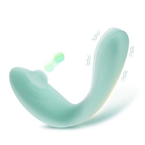 Spring - Silent Detachable 6 Thumper Tapping and 7 Vibrating Clitoral G-spot Vibrator
