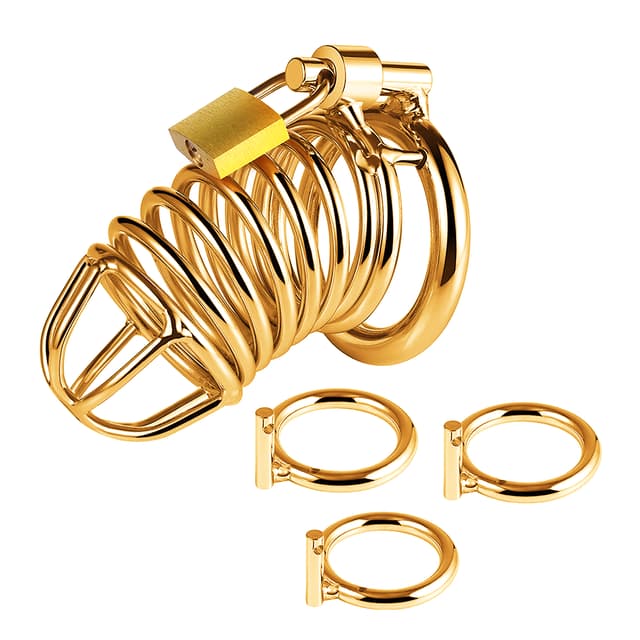 Metal Chasity Cage: Male Cock Chastity Cage