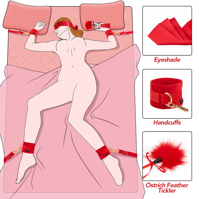 BDSM bed straps Restraints Set
