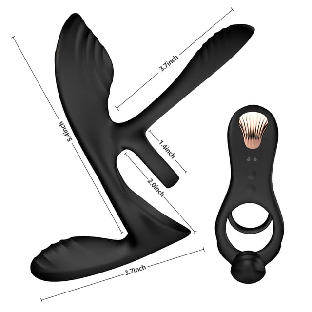 Utimi Vibrating 4-in-1 Penis Ring and Massager - 10 Modes