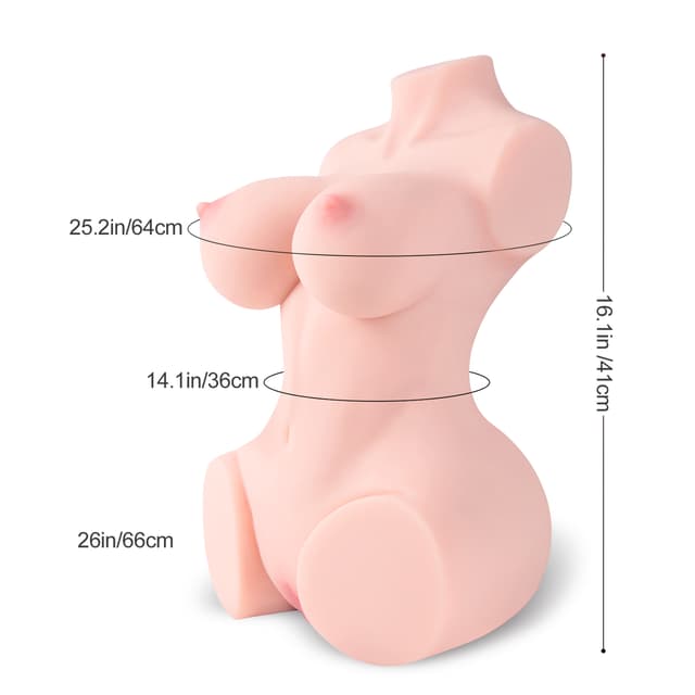 Erin: 12LB Sex Doll Torso Male Masturbation Pocket Pussycat Silicone Dolls