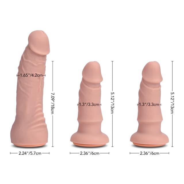 Strap On Vibration Dildos - Adjustable Strapless Dildo with 10 Modes and 3 Dildos